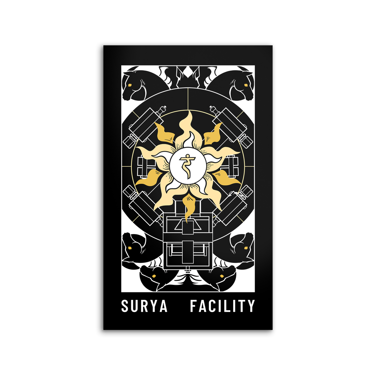 RubixRaptor | Project Blue Facility - Art Print